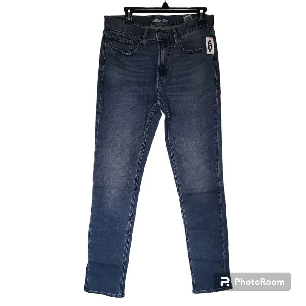 Old‎ Navy Men's Skinny Tough Flex Jeans 32×36 Stretch Denim NEW